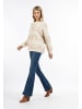 usha FESTIVAL Damen Strick Pullover in Creme Mehrfarbig