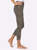 Sieh an! 7/8-Leggings in beige-bedruckt