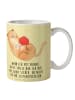 Mr. & Mrs. Panda Kaffeepott Katze Wolle mit Spruch in Gelb Pastell