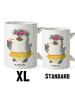 Mr. & Mrs. Panda Becher Pinguin Kokosnuss ohne Spruch in Weiß