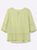 sheego 3/4-Arm-Bluse in pistazie