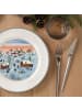 Villeroy & Boch 6er Set Tafelgabel NewMoon in Silber 218 mm in silber