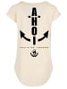 F4NT4STIC Long Cut T-Shirt Ahoi Anker Knut & Jan Hamburg in Whitesand