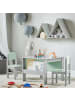 SoBuy Kinder-Tischstuhl-Set in Hellgrau - (W) 60 x (H) 48 x (L) 60 cm