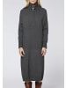 Polo Sylt Strickkleid mit Rollkragen und Zipper in Schwarz