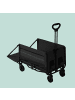 relaxdays Bollerwagen in Schwarz - (B)50 x (H)97 x (T)76 cm