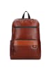 The Bridge Damiano Rucksack Leder 39 cm Laptopfach in marrone