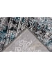 Kayoom Wohnzimmer Teppich – Kurzflorteppich Ariya 525 in blau - rechteckig