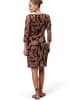 Zero  Meshkleid mit Wasserfallausschnitt in BlackCamel