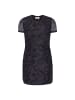 Usha Women Dress in charcoal black