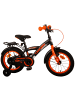 Volare Kinderfahrrad Thombike für Jungen 14 Zoll Kinderrad in Schwarz Orange 4 Jahre