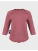 OrganicEra Baby Langarmbody in Bordeaux Melange