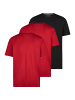 Redmond T-Shirt Basic in Rot / schwarz