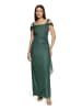 Vera Mont Abendkleid im Glitzer-Look in Green/Grey
