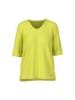 MARC CAIN ADDITIONS  Blusenshirt mit V-Neck in Limoncello