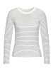 LASCANA Langarmshirt in creme-marine gestreift
