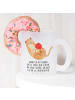 Mr. & Mrs. Panda Tasse Glas Katze Wolle mit Spruch in Transparent