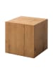 home24 home24 Beistelltisch (1er Set) - Eiche Schwarz - MDF furniert - 40.0 x 40.0 x 40.0 cm in Eiche