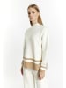 DreiMaster Klassik Strickpullover in Wollweiss Beige