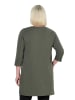 Ulla Popken Longshirt in olivgrau