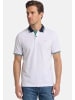 Redmond Poloshirt Basic in Weiß / hellblau