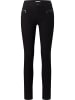 ANGELS  Röhrenhose Hose Malu Zip mit cleanem Super Stretch Denim in SCHWARZ