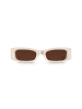 Thomas Sabo Thomas Sabo Sonnenbrille Kim schmal rechteckig beige in silber, beige