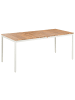 Beliani Esstisch GIOVINAZZO in Braun/Weiß - (W) 90 x (H) 75 x (L) 180 cm