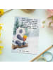 Mr. & Mrs. Panda Postkarte Panda Winter Pommes Design mit Spruch in Weiß