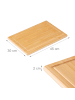relaxdays Schneidebrett in Natur - (B)45 x (H)3 x (T)30 cm
