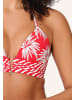 Linga Dore Bikini top Triangel in Leaf stripe