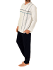 NORMANN Schlafanzug langarm Pyjama - 84611 in grau