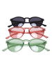 Urban Classics Urban Classics Unisex Sunglasses Cypress 3-Pack in black/palepink/vintagegreen