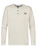 Petrol Industries Langarmshirt mit Logo Shellview in Weiß