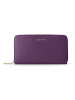 Lazarotti Bologna Leather XL Zip-Around Geldbörse Leder 19 cm in purple