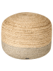 Beliani Pouf DUKI in Naturfarben/Beige - (W) 50 x (H) 40 x (L) 50 cm
