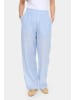 SAINT TROPEZ Casual Hose SigridSZ Lockere Passform in Soft Chambray Shimmer Stripe