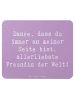 Mr. & Mrs. Panda Mouse Pad Spruch Beste Freundin mit Spruch in Lavendeltraum