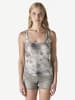 KOROSHI Damen-Tanktop-Folienmuster in grau
