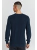 BLEND Rundhals Strickpullover Basic Langarm Sweater in Navy