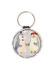Mr. & Mrs. Panda Taschenanhänger Pinguin Heirat ohne Spruch in Grau Pastell