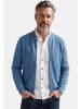 Redmond Strickjacke Basic in Blau / beige