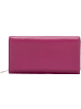 DuDu Geldbörse Leder 19 cm in fuchsia