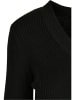 Urban Classics Urban Classics Damen Ladies Short Rib Knit Cardigan in black