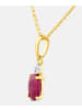 Diamant L'éternel Kette mit Anhänger, mit Rubin, 375 Gelbgold