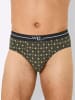 WITT WEIDEN Slip in schwarz-khaki-bedruckt + schwarz + khaki