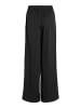 Vila Stoff Hose mit Verstellbarem Bund Palazzo Style in Schwarz