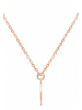 Gemshine Kette mit Anhänger Alpin Adler Wildlife in rose gold coloured