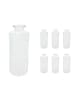 relaxdays 6 x Vasen in Transparent