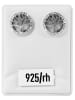 Adeliás Damen Ohrringe – Ohrstecker Lebensbaum aus 925 Silber mit Zirkonia in silber
